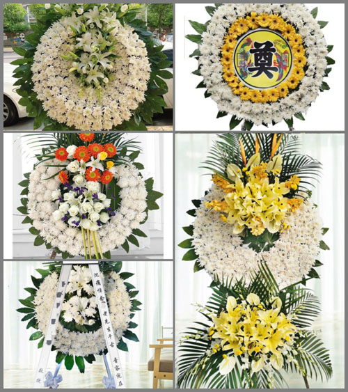 湖北孝感市应城市城中街道保丰村花圈速递